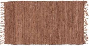 SAN LORENTZO ΧΑΛΑΚΙ ΔΕΡΜΑΤΙΝΟ SAN LORENTZO LEAΤΗΕR FLΑΤ BROWN 60Χ90CM