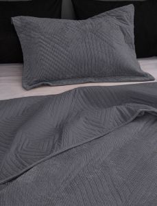 ΚΟΥΒΕΡΛΙ ΥΠΕΡΔΙΠΛΟ PALAMAIKI HOME DIZZA GREY 220X240CM ΚΟΥΒΕΡΛΙ ΥΠΕΡΔΙΠΛΟ PALAMAIKI HOME DIZZA GREY 220X240CM