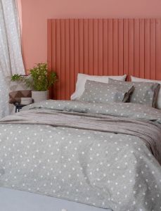 ΣΕΝΤΟΝΙΑ ΥΠΕΡΔΙΠΛΟ PALAMAIKI HOME LUMINOUS FLECK GREY 240X260CM