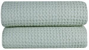KENTIA ΚΟΥΒΕΡΤΑ ΜΟΝΗ KENTIA ILLUSION 10 WAFFLE PISTACHIO GREEN ΠΙΚΕ 170X240CM