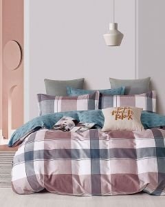 ΣΕΤ ΣΕΝΤΟΝΙΑ ΥΠΕΡΔΙΠΛΑ RYTHMOS MANON SPIRIT ΓΚΡΙ-ΡΟΖ 230X260CM