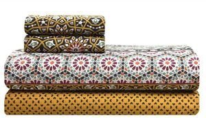 ΣΕΝΤΟΝΙΑ ΥΠΕΡΔΙΠΛΑ ΚΕΝΤΙΑ ESMERALDA 26 MUSTARD- GREY- GREEN- BORDEAUX ΣΕΤ 4 ΤΜΧ 240X270CM