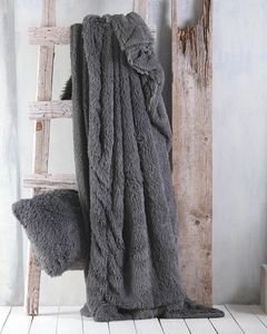 ΡΙΧΤΑΡΙ/ΚΟΥΒΕΡΤΑ RYTHMOS LETICIA ΓΚΡΙ 130Χ180CM