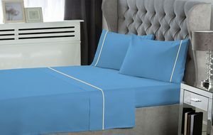 ΣΕΤ ΣΕΝΤΟΝΙΑ ΥΠΕΡΔΙΠΛΑ LE BLANC ΜΠΛΕ ΜΕ ΛΑΣΤΙΧΟ (160CMX200CM) ΣΕΤ ΣΕΝΤΟΝΙΑ ΥΠΕΡΔΙΠΛΑ LE BLANC ΜΠΛΕ ΜΕ ΛΑΣΤΙΧΟ (160CMX200CM)