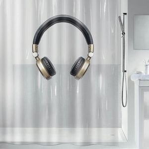 KOYΡΤΙΝΑ ΜΠΑΝΙΟΥ SPIRELLA HEADPHONE ΠΛΑΣΤΙΚH (180Χ200CM) KOYΡΤΙΝΑ ΜΠΑΝΙΟΥ SPIRELLA HEADPHONE ΠΛΑΣΤΙΚH (180Χ200CM)