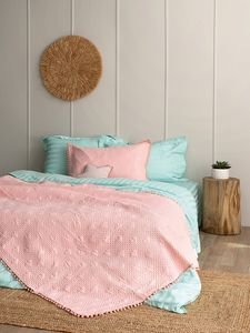   KING SIZE PALAMAIKI HOME  MORGAN PINK  260X240CM