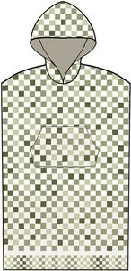 PONCHO ΘΑΛΑΣΣΗΣ PALAMAIKI HOME BEACH COLLECTION CHECKS GREEN S/M PONCHO ΘΑΛΑΣΣΗΣ PALAMAIKI HOME BEACH COLLECTION CHECKS GREEN S/M