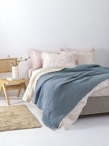   PALAMAIKI HOME MUSLIN MOUS BLUE (250X240CM)