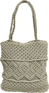  MACRAME   NATURAL WITH ZIP (40X35CM)