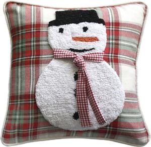   DAS HOME CHRISTMAS 0847 RED/WHITE (40X40CM)