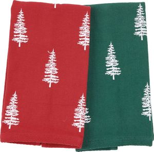 DAS HOME CHRISTMAS  0815 GREEN/RED 30X50CM 2