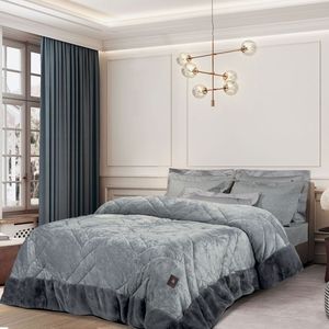 ��������������� KING SIZE GREENWICH POLO CLUB FAUX FUR 4460 GREY (240X250CM)