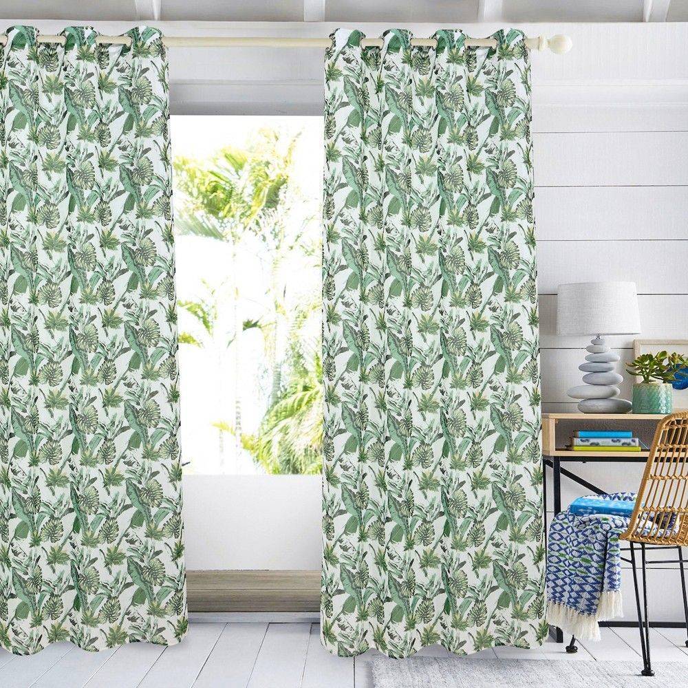 DAS HOME ΚΟΥΡΤΙΝΑ DAS HOME CURTAIN LINE 2178 ΜΕ ΚΡΙΚΟΥΣ ΠΡΑΣΙΝΗ-ΕΚΡΟΥ 140Χ260CM