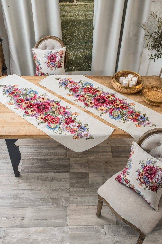 TEORAN ΤΡΑΒΕΡΣΑ TEORAN GIRONA ΠΟΛΥΧΡΩΜΟ 45X140CM