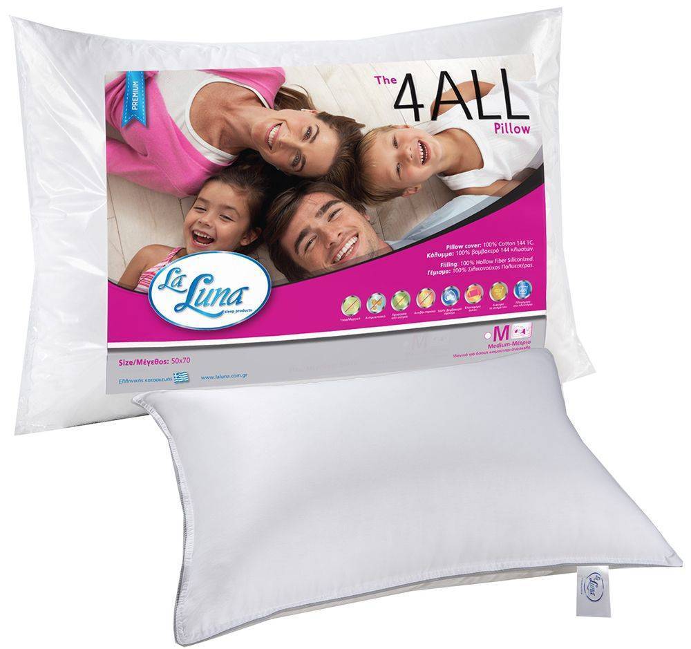 ΜΑΞΙΛΑΡΙ LA LUNA THE 4ALL HOLLOWFIBER ΜΕΤΡΙΟ 50Χ70CM