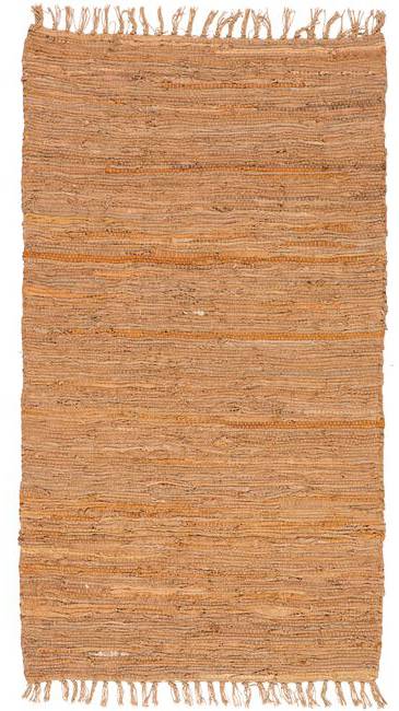 ΠΕΡΣΙΚΑ ΧΑΛΙ ΠΕΡΣΙΚΑ LEATHER RUGS SOLID 130227/02F RUST 70X130CM
