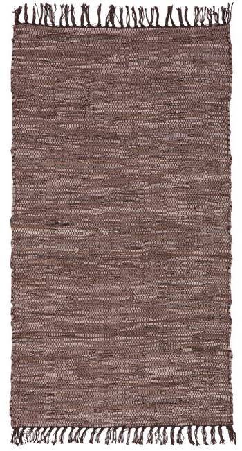 ΠΕΡΣΙΚΑ ΧΑΛΙ ΠΕΡΣΙΚΑ LEATHER RUGS SOLID 130227/02G CHOCOLATE 70X130CM
