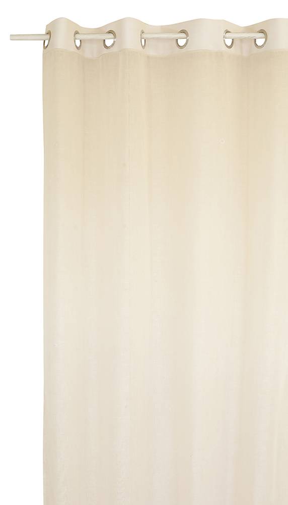 DECOCRAFT ΚΟΥΡΤΙΝΑ ΜΕ ΤΡΟΥΚΣ DECOCRAFT LINNEN LOOK ΓΑΖΑ ΕΚΡΟΥ 140X260CM