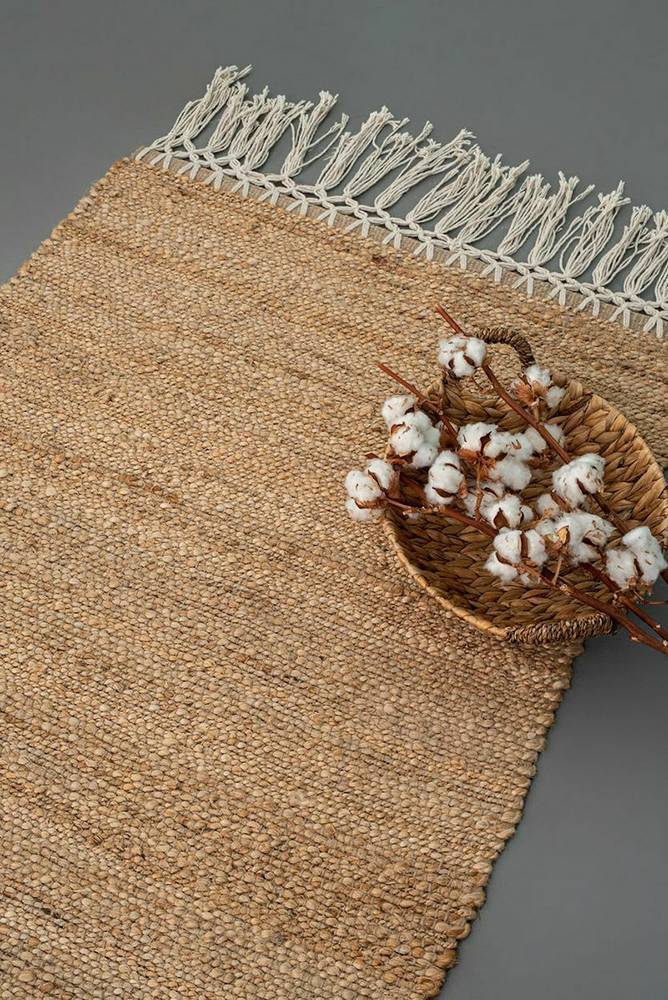 ΠΑΛΑΜΑΙΚΗ ΤΑΠΕΤΟ PALAMAIKI HOME PUGLIA 100% JUTE ΜΠΕΖ 120X160CM