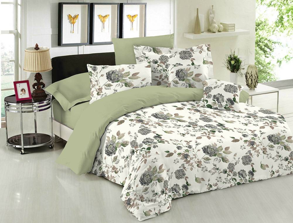 LE BLANC ΣΕΤ ΠΑΠΛΩΜΑ ΥΠΕΡΔΙΠΛΟ LE BLANC PREMIUM COTTON 100% ROSE OLIVE 220X240CM