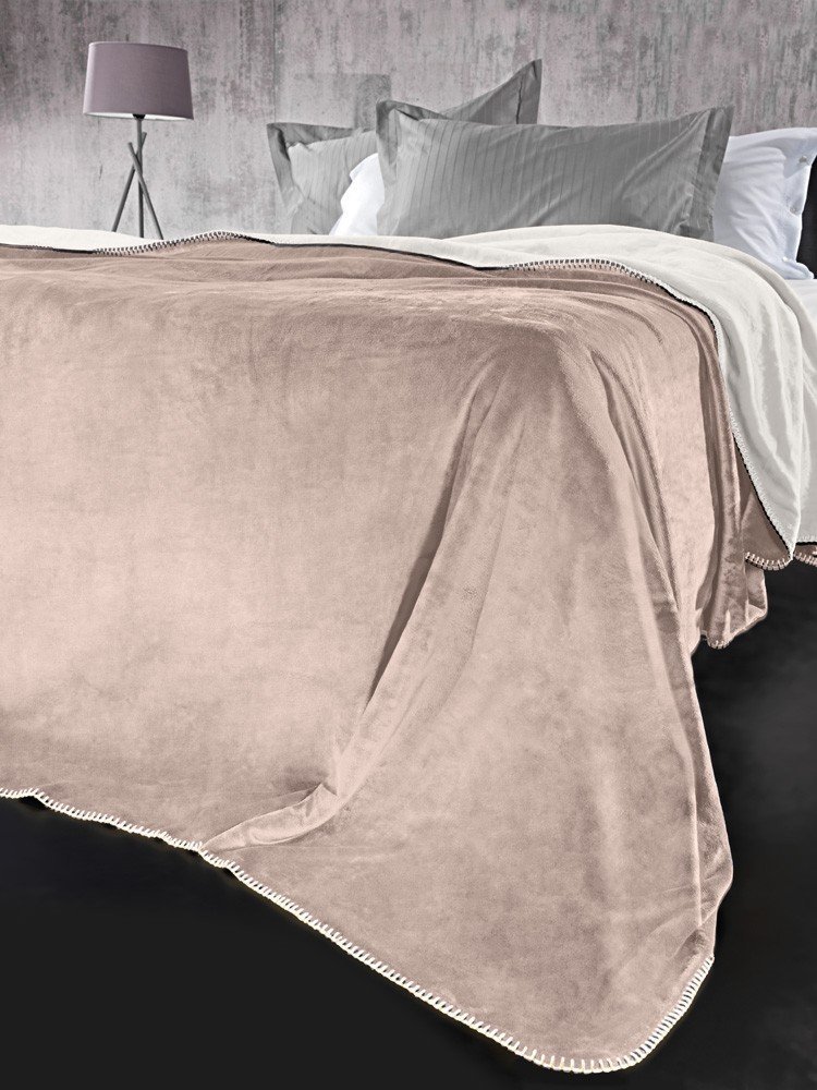 GUY LAROCHE ΚΟΥΒΕΡΤΑ ΜΟΝΗ GUY LAROCHE VELVET PUDRA 160X220 + ΜΑΞΙΛΑΡΟΘΗΚΗ