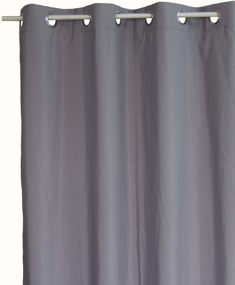 DECOCRAFT ΚΟΥΡΤΙΝΑ ΜΕ ΤΡΟΥΚΣ DECOCRAFT ΛΟΝΕΤΑ ΓΚΡΙ 140X260CM