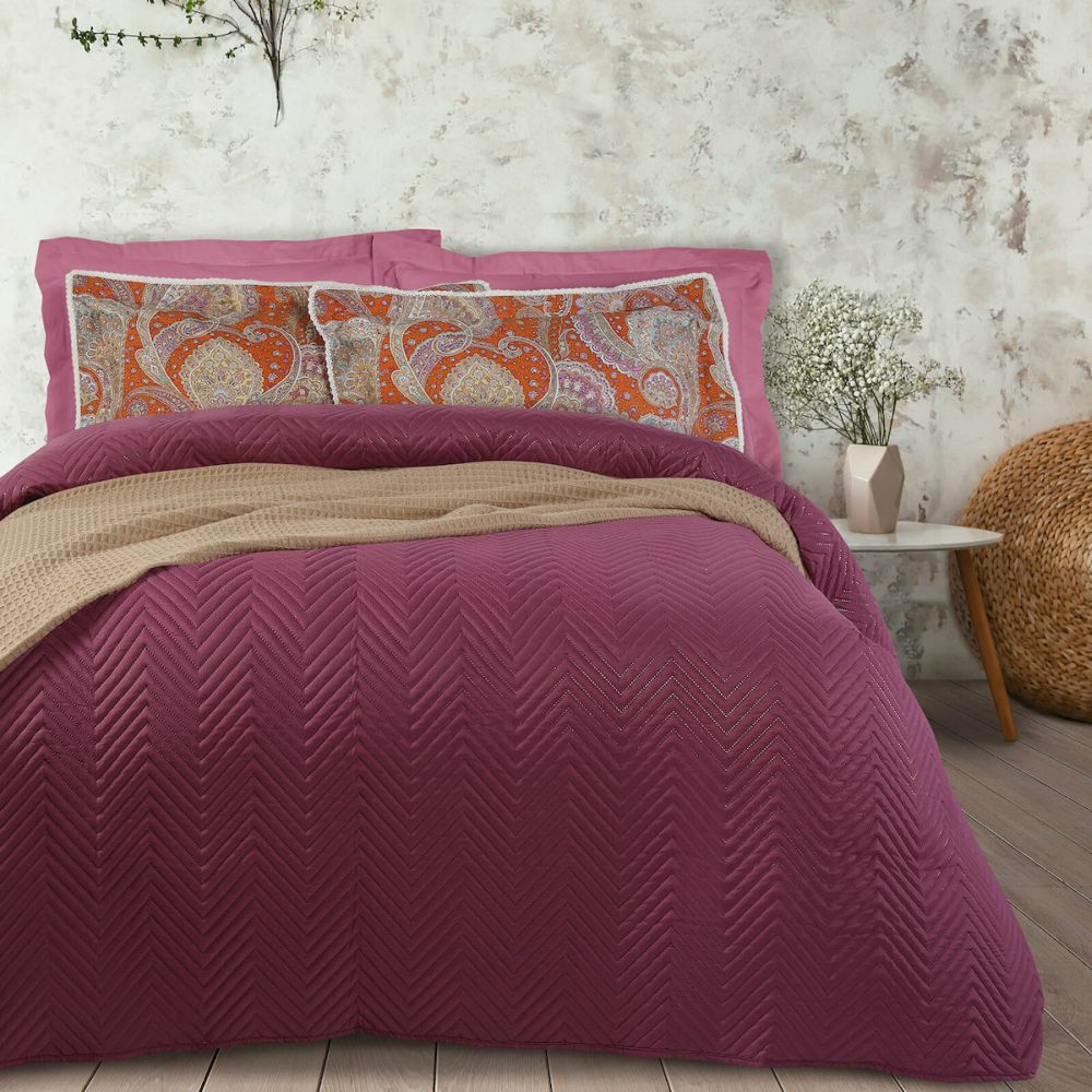 DAS HOME ΚΟΥΒΕΡΛΙ ΜΟΝΟ DAS HOME HAPPY 9562 ΒΙΟΛΕΤΙ 160X240CM