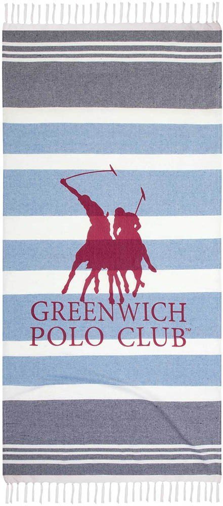 GREENWICH POLO CLUB ΠΕΤΣΕΤΑ ΘΑΛΑΣΣΗΣ-ΠΑΡΕΟ GREENWICH POLO CLUB 3843 ΓΚΡΙΜΠΛΕ 80Χ170 CM
