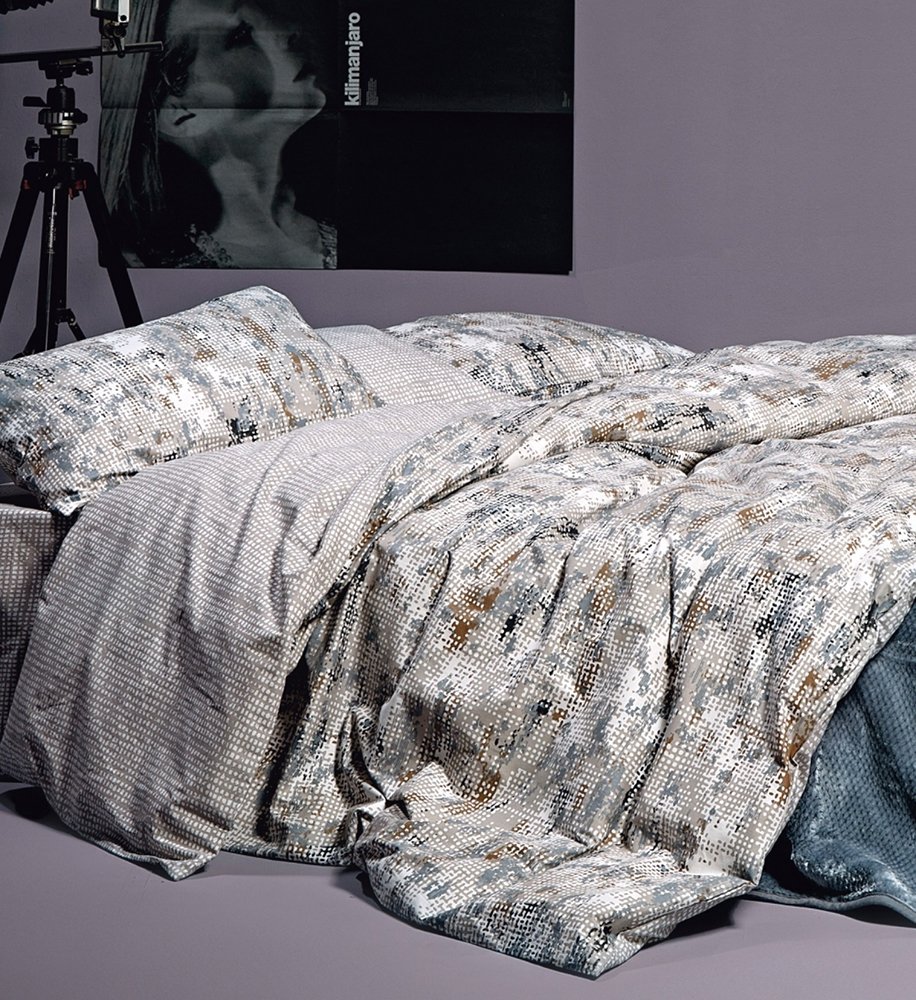 KENTIA ΠΑΠΛΩΜΑΤΟΘΗΚΗ ΥΠΕΡΔΙΠΛΗ ΚΕΝΤΙΑ LUCAS 22 GREY- ECRU- BLUE- LIGHT BROWN ΣΕΤ 3 ΤΜX 220X240CM