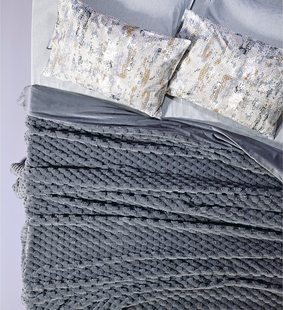 KENTIA ΚΟΥΒΕΡΤΑ ΓΟΥΝΑΣ ΥΠΕΡΔΙΠΛΗ KENTIA JOSELYN 24 GREY 220Χ230CM
