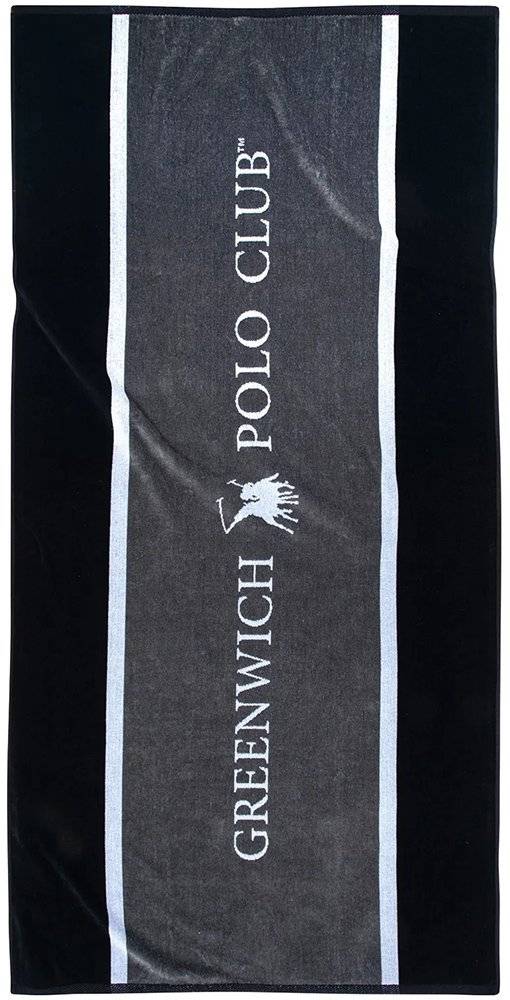 ΠΕΤΣΕΤΑ ΘΑΛΑΣΣΗΣ GREENWICH POLO CLUB 3865 ΓΚΡΙ-ΜΑΥΡΟ-ΛΕΥΚΟ (180X90CM)
