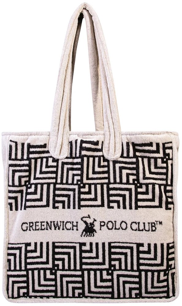 GREENWICH POLO CLUB ΤΣΑΝΤΑ ΘΑΛΑΣΣΗΣ GREENWICH POLO CLUB 3732 ΕΚΡΟΥ-ΜΑΥΡΟ (42CMΧ45CM)