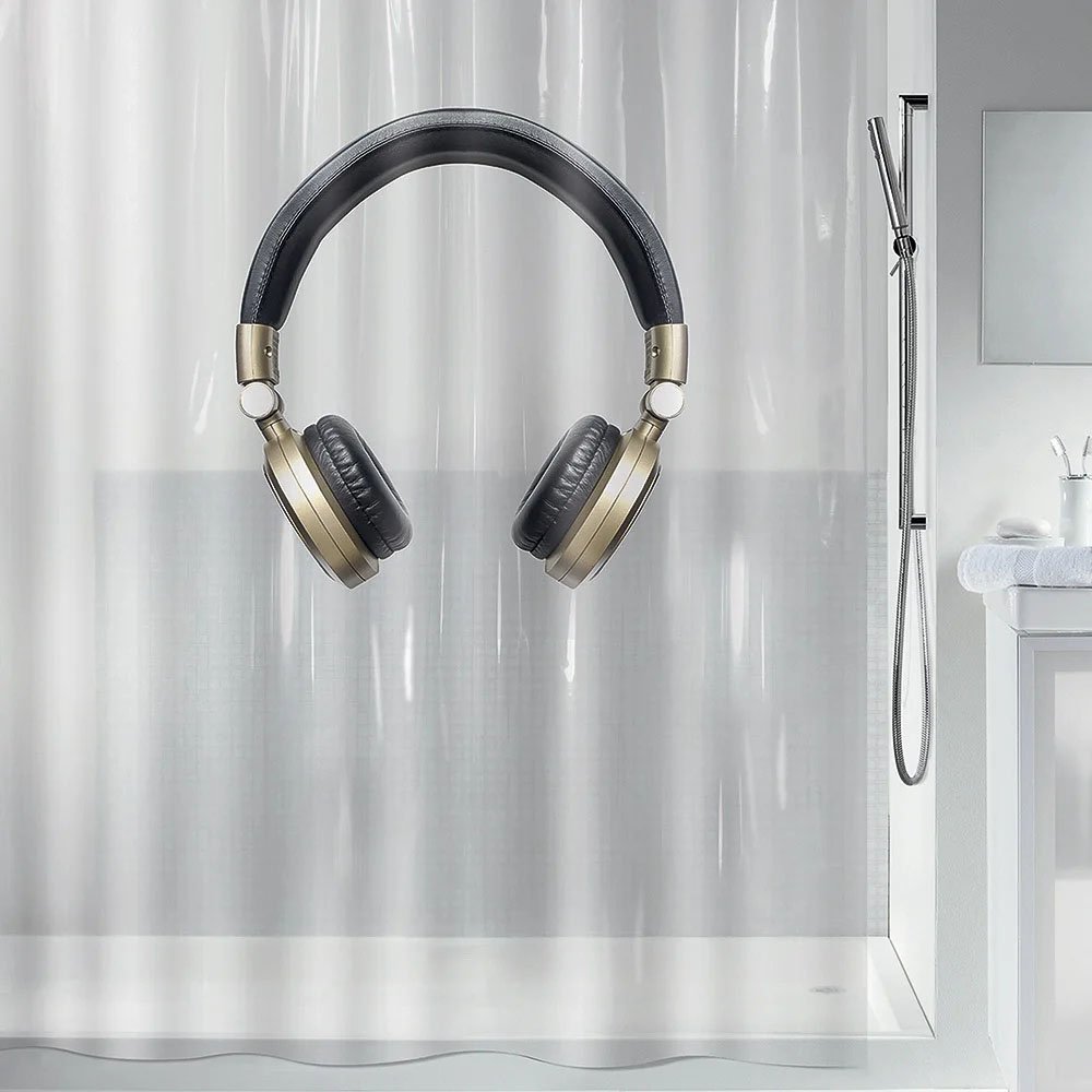 SPIRELLA KOYΡΤΙΝΑ ΜΠΑΝΙΟΥ SPIRELLA HEADPHONE ΠΛΑΣΤΙΚH (180Χ200CM)