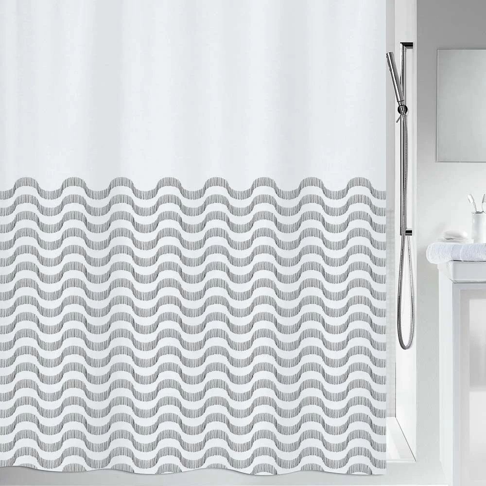 SPIRELLA KOYΡΤΙΝΑ ΜΠΑΝΙΟΥ SPIRELLA VAGUES ΠΟΛΥΕΣΤΕΡΑΣ (180Χ200CM)