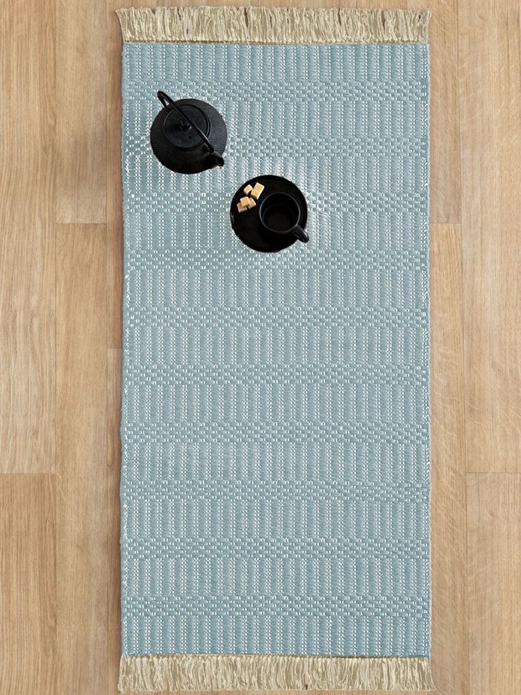 ΠΑΛΑΜΑΙΚΗ ΤΑΠΕΤΟ ΜΠΑΝΙΟΥ PALAMAIKI TRINI BLUE (60Χ120CM)
