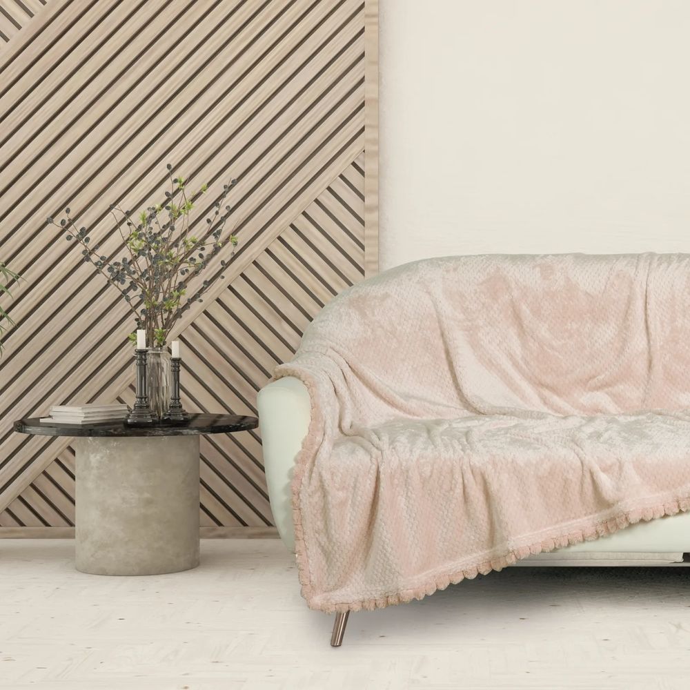 DAS HOME ΚΟΥΒΕΡΤΑ ΜΟΝΗ FLEECE DAS HOME 1185 ΡΟΖ 130Χ170CM