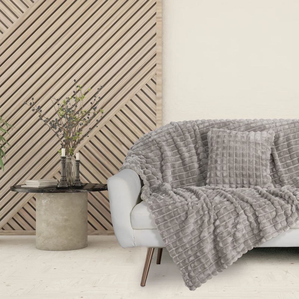 DAS HOME ΚΟΥΒΕΡΤΑ ΜΟΝΗ FLEECE DAS HOME 1359 ΓΚΡΙ 130Χ170CM