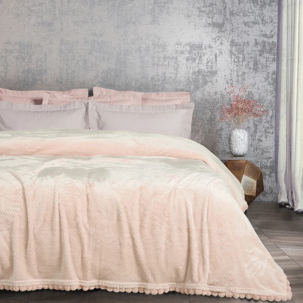 DAS HOME ΚΟΥΒΕΡΤΑ ΜΟΝΗ FLEECE DAS HOME 1185 ΕΚΡΟΥ 160Χ220CM