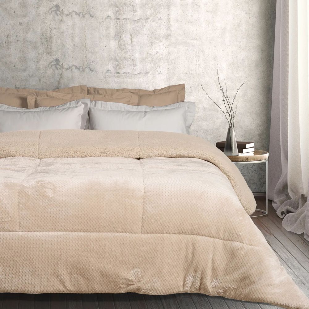 DAS HOME ΚΟΥΒΕΡΤΟΠΑΠΛΩΜΑ ΥΠΕΡΔΙΠΛΟ DAS HOME SHERPA 1181 ΜΠΕΖ 220Χ240CM