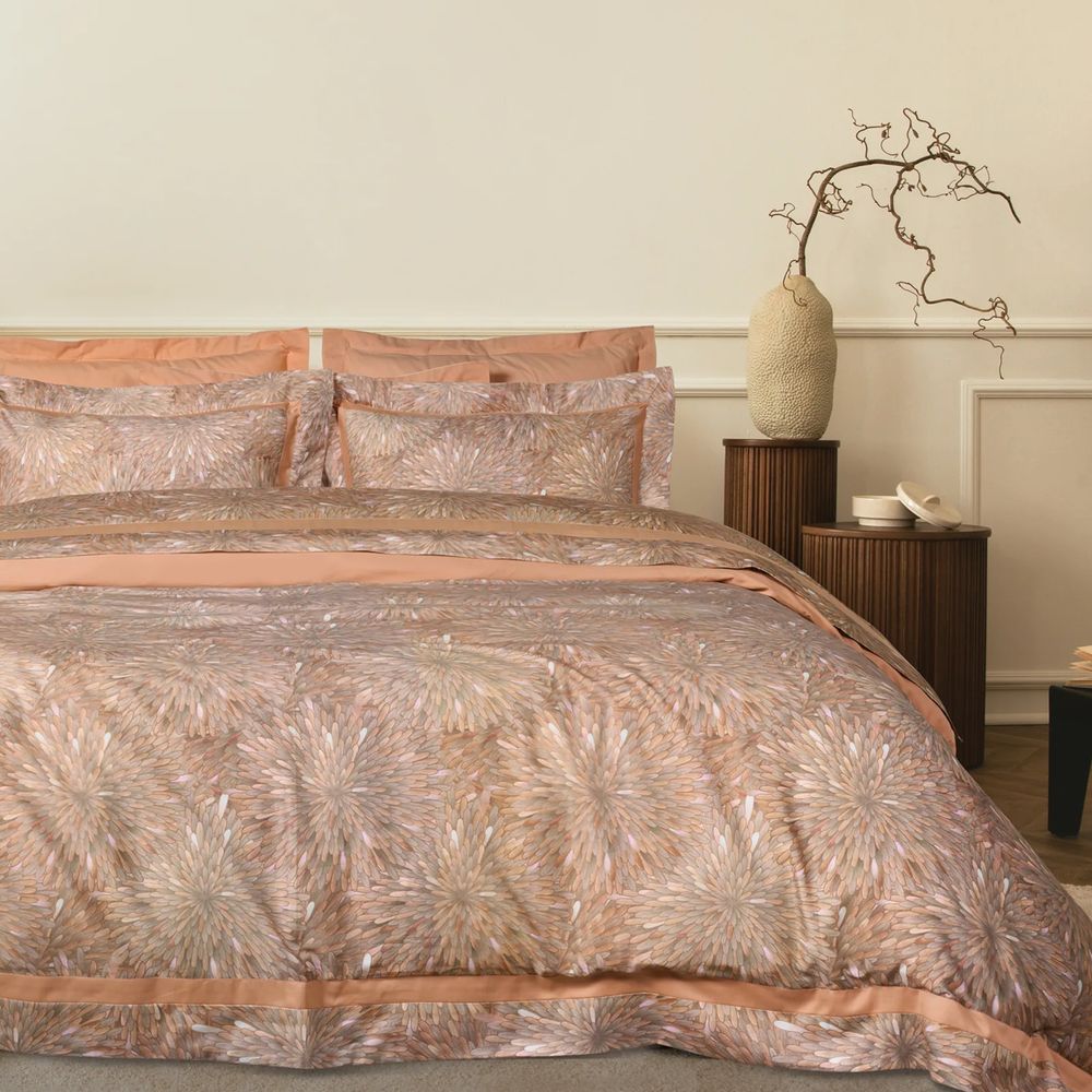 DAS HOME ΠΑΠΛΩΜΑΤΟΘΗΚΗ ΥΠΕΡΔΙΠΛΗ DAS HOME EXECUTIVE 1689 GREY/TERACOTTA 3ΤΜΧ 220Χ240CM