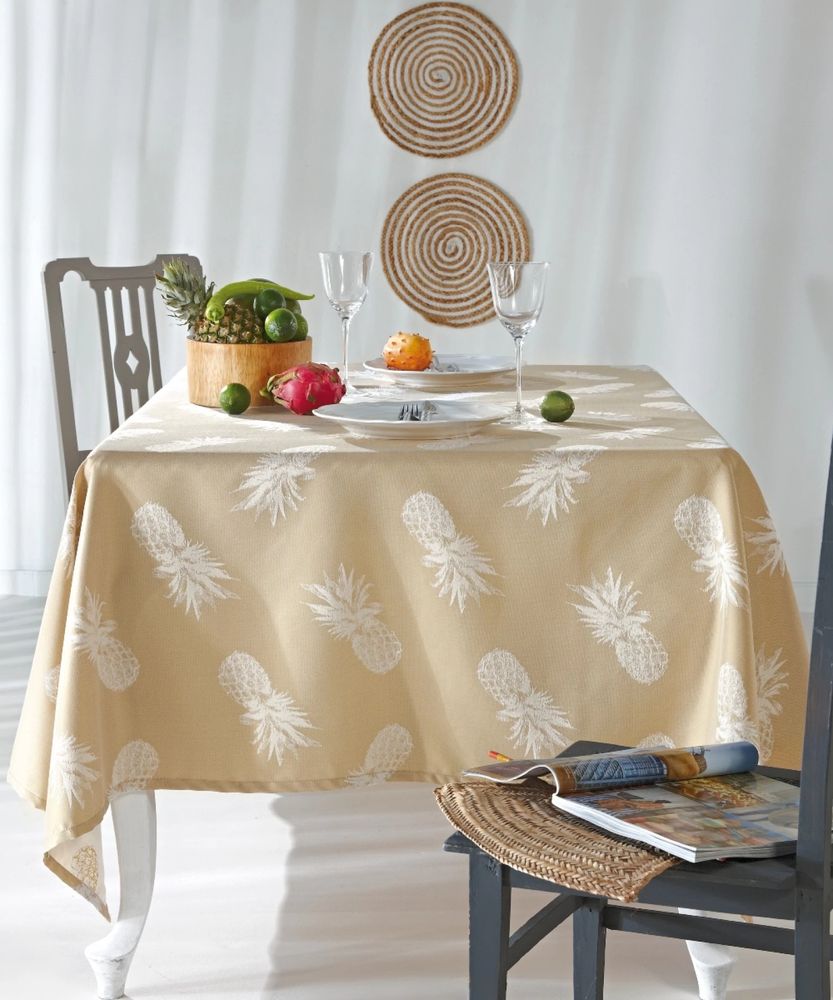 KENTIA ΤΡΑΠΕΖΟΜΑΝΤΗΛΟ ΚΕΝΤΙΑ ANANAS 11 LIGHT BROWN 170X310 CM