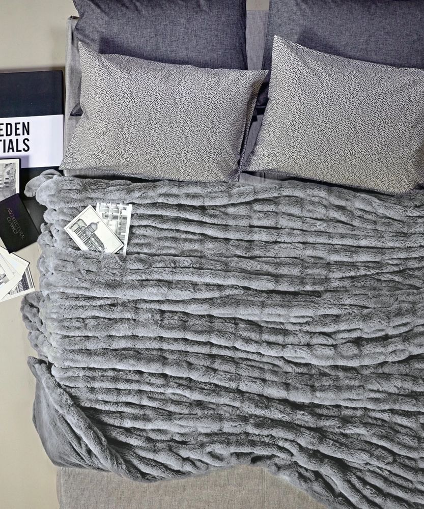 KENTIA ΚΟΥΒΕΡΤΑ KING SIZE ΚΕΝΤΙΑ LILAH 24 SILVER (260X230 CM)