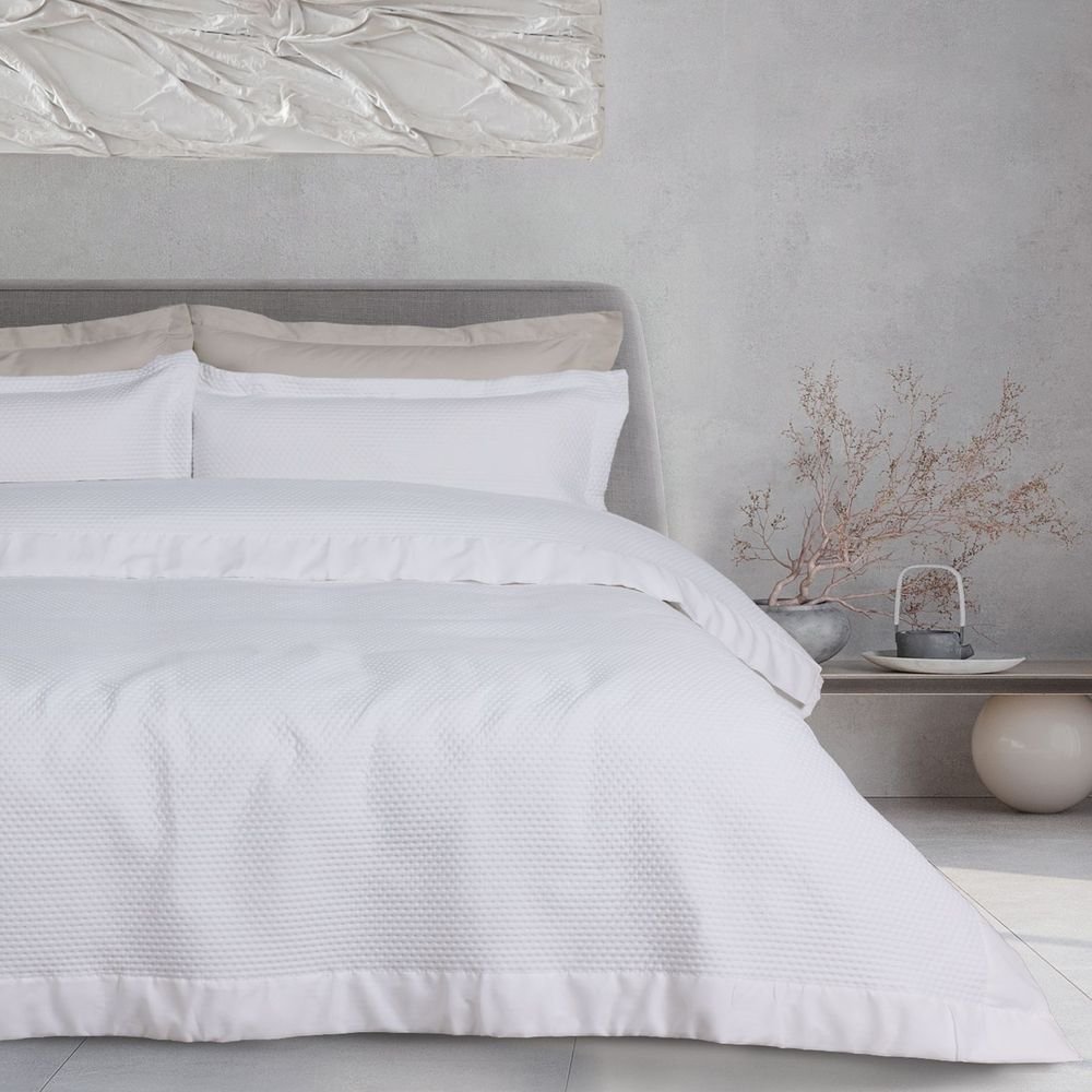 DAS HOME ΚΟΥΒΕΡΛΙ KING SIZE DAS HOME HAPPY 9655 WHITE (240X250CM)