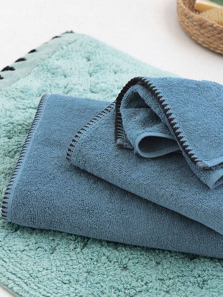 ΣΕΤ ΠΕΤΣΕΤΕΣ ΜΠΑΝΙΟΥ PALAMAIKI HOME BROOKLYN 3ΤΜΧ DENIM