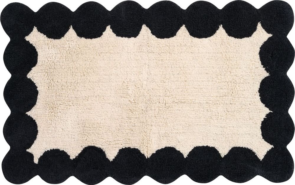 DAS HOME ΤΑΠΕΤΟ ΜΠΑΝΙΟΥ DAS HOME 0766 BLACK/IVORY 50X80CM