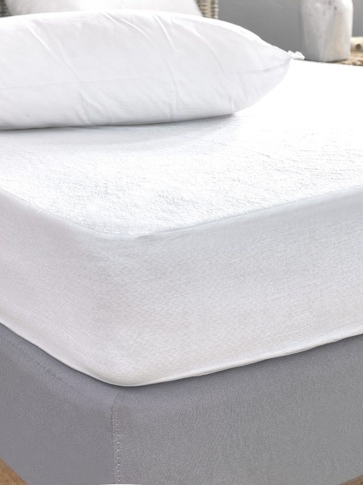 ΠΑΛΑΜΑΙΚΗ ΚΑΛΥΜΜΑ ΗΜΙΔΙΠΛΟ PALAMAIKI WHITE COMFORT TERRY WATERPROOF (100X200+35CM)
