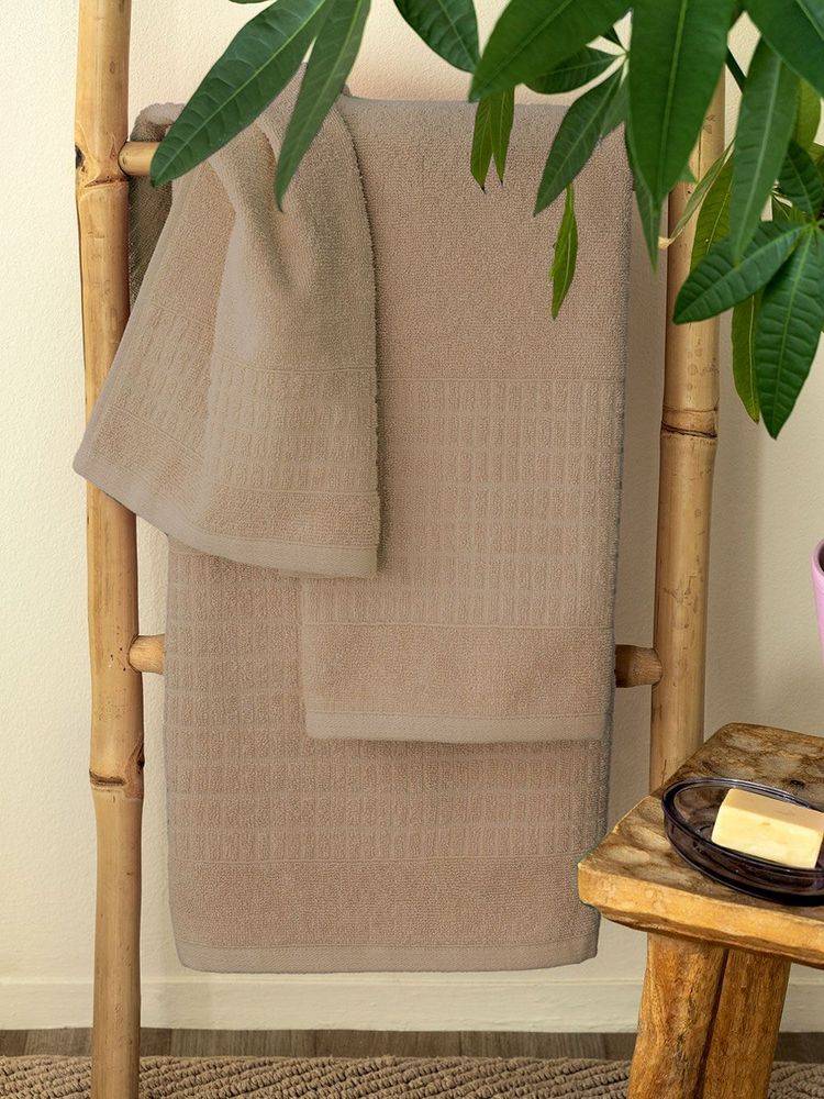ΣΕΤ ΠΕΤΣΕΤΕΣ ΜΠΑΝΙΟΥ PALAMAIKI HOME ROLL BEIGE 3ΤΜΧ