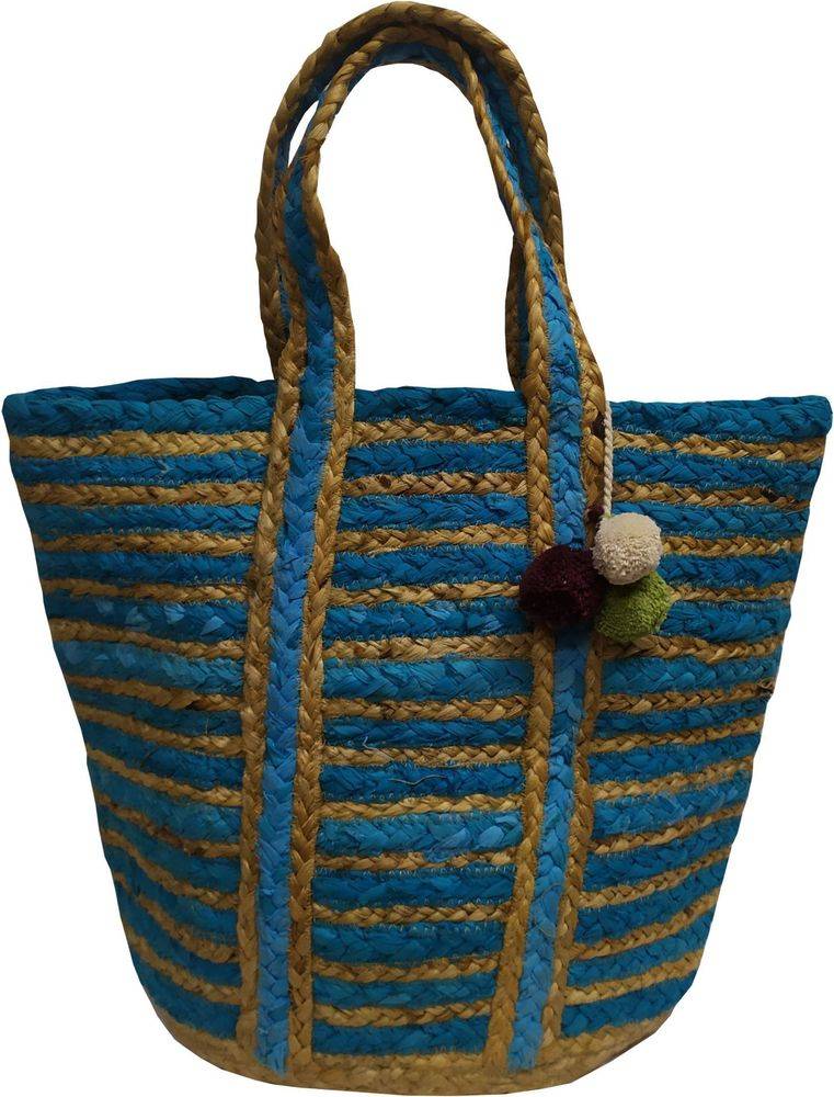 ΤΣΑΝΤΑ ΘΑΛΑΣΣΗΣ ΚΟΜΒΟΣ ΓΙΟΥΤΑ NATURAL BLUE DESIGN 4 (40X50CM)