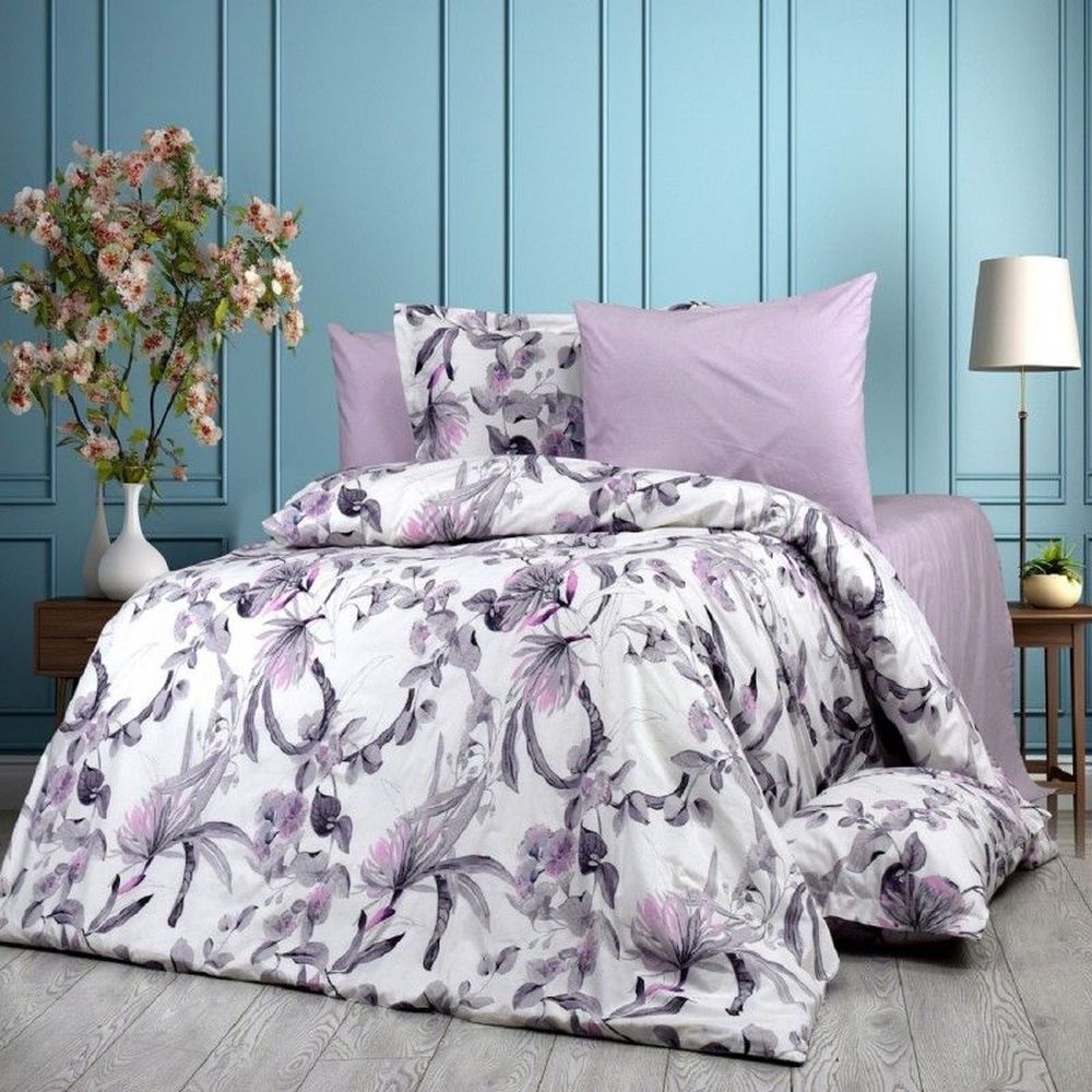 SB HOME ΣΕΝΤΟΝΙΑ ΥΠΕΡΔΙΠΛΑ SB HOME CROCUS LILA ΣΕΤ 4ΤΜΧ (240X265CM)