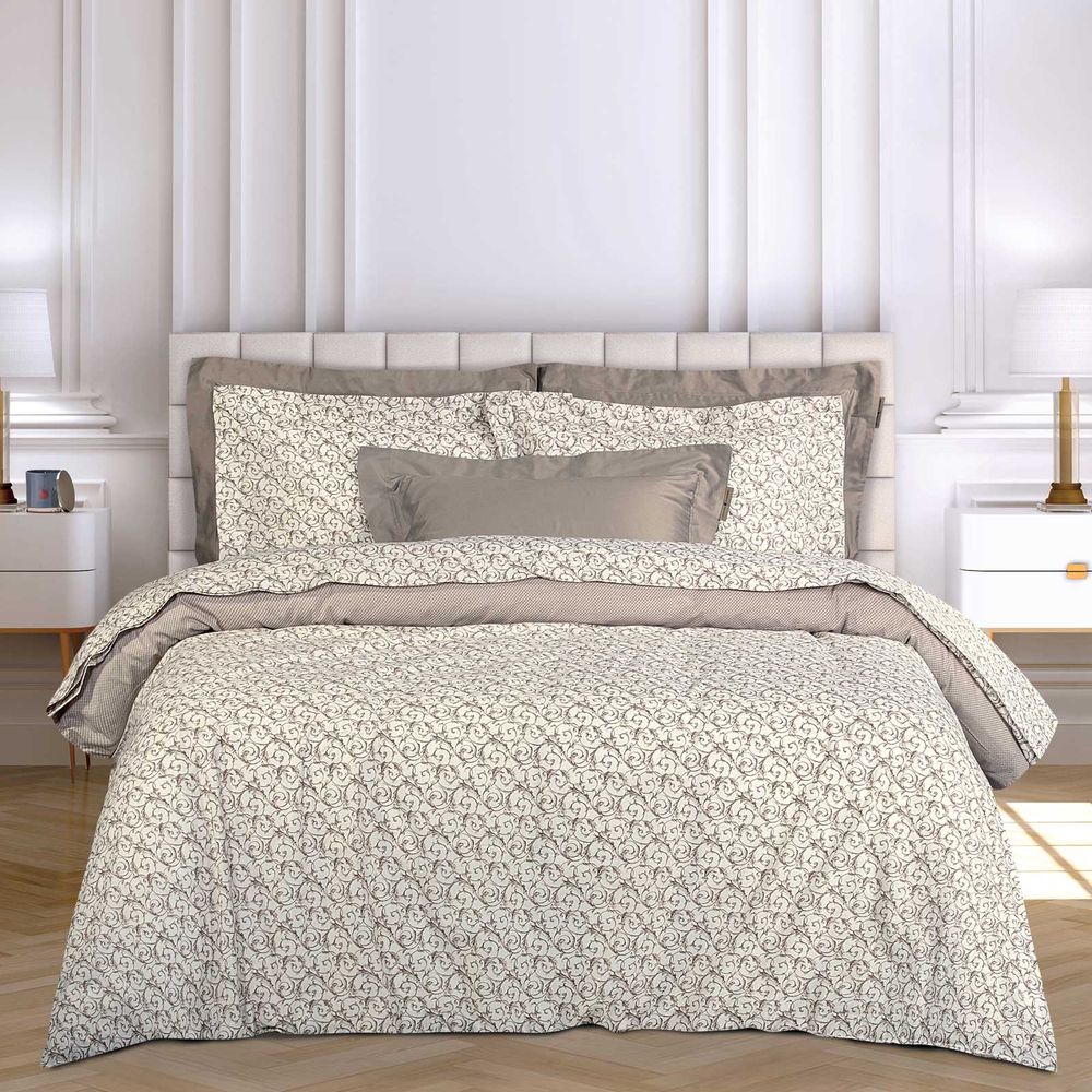 ΣΕΝΤΟΝΙΑ ΥΠΕΡΔΙΠΛΑ GREENWICH POLO CLUB ESSENTIAL 2370 BEIGE/CREAM ΣΕΤ 4ΤΜΧ ΧΩΡΙΣ ΛΑΣΤΙΧΟ (240X260CM